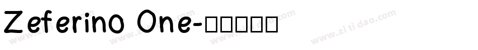 Zeferino One字体转换